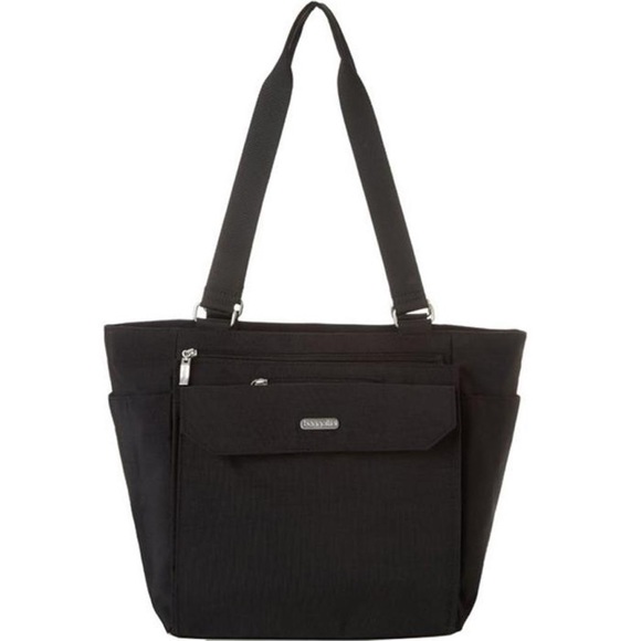 Baggallini Handbags - Baggallini Black Multi Pocket Village Tote Shoulde